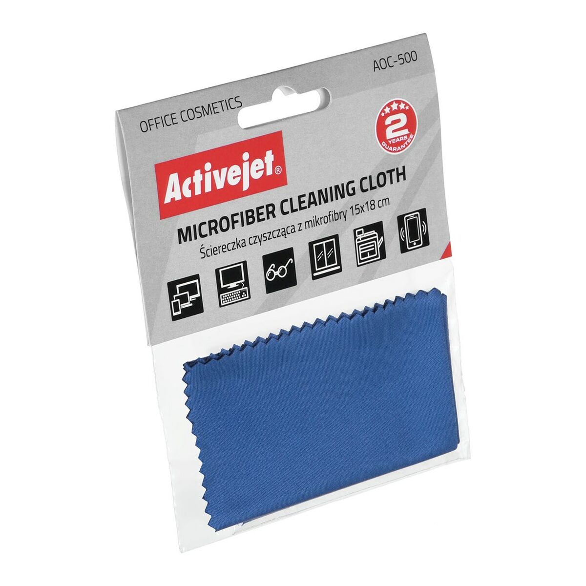 Microfiber rengöringsduk Activejet AOC-500 15 x 18 cm